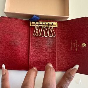 Louis Vuitton Vintage Red Key Holder